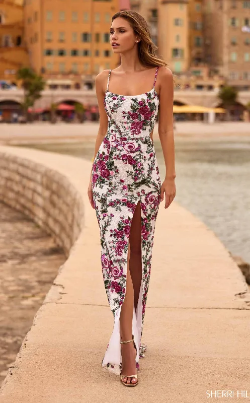 Bell-Sleeve Dress Women's Racerback DressesSherri Hill 57105 Dress