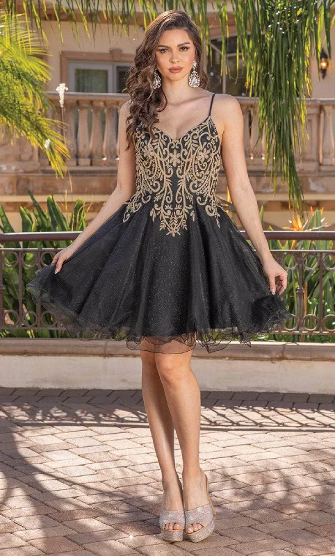Long-Sleeve Dress Women's Low Collar DressesDancing Queen 3330