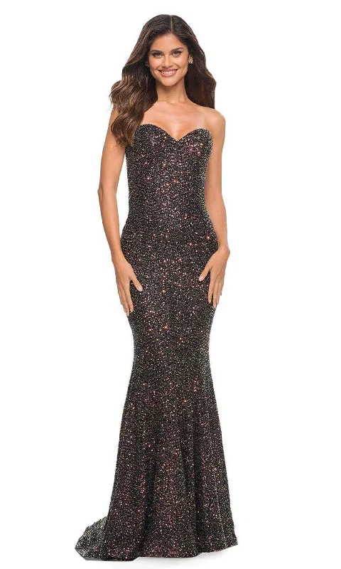 Beaded Dress Women's Strapless DressesLa Femme 30762