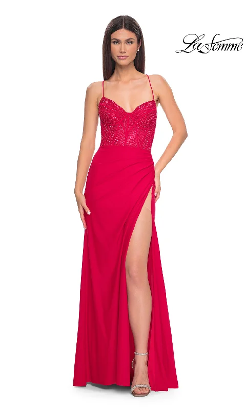 women's stylish dresses Women's Gathered DressesLa Femme 32230