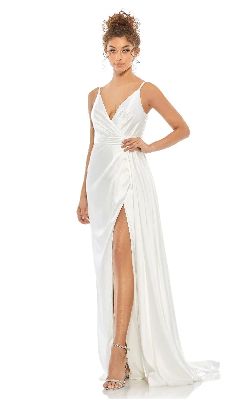 Flutter-Sleeve Dress Women's Square-Back DressesMac Duggal 12443 Dress