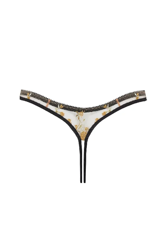 Charlotte en Or High Cut Thong