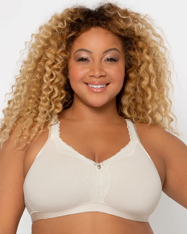 Cotton Luxe Unlined Wireless Bra - Natural