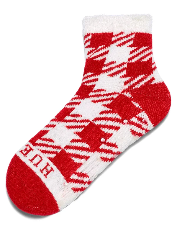 HUE Women's Feather Lined Gripper Socks