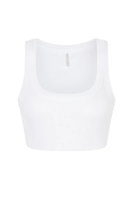 Rib Crop White