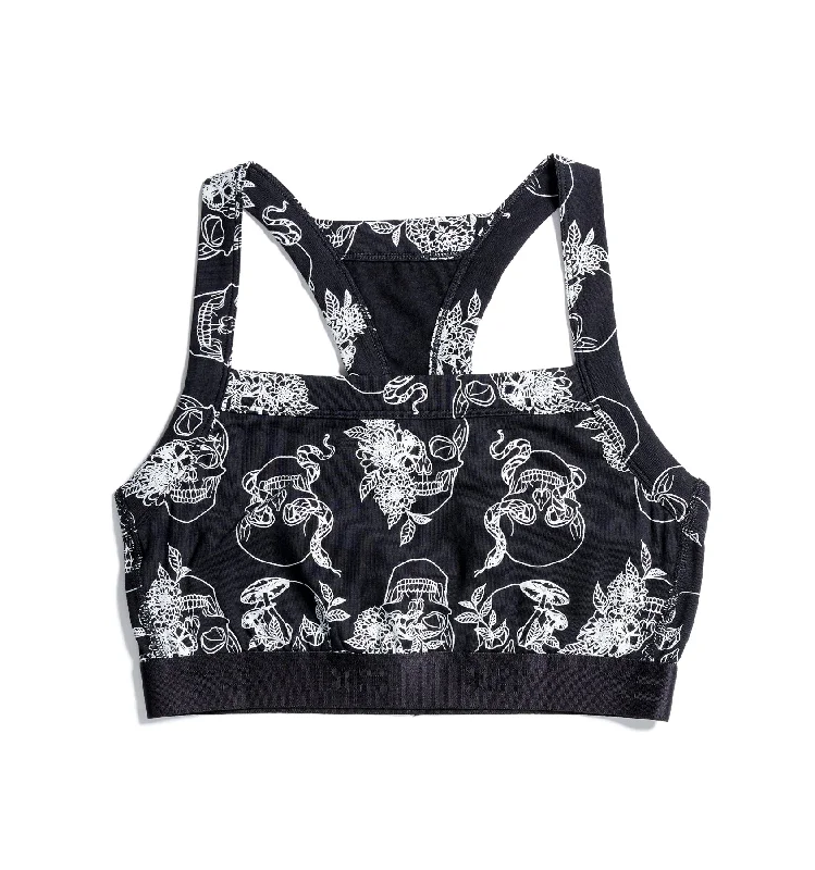 Scoop Soft Bra - Skull Garden