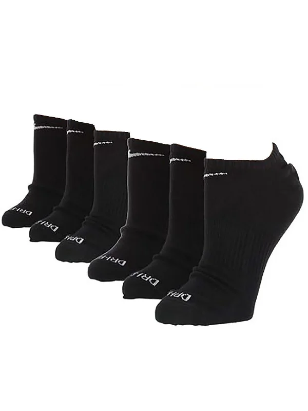 Womens 6 Pack Lightweight No Show Socks