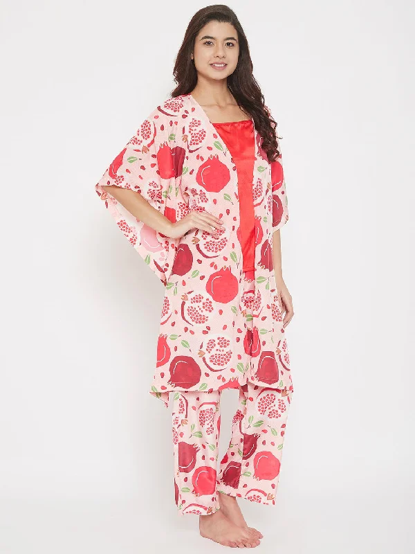 Pomegranate Printed 2 Piece Set - ( Final Sale)