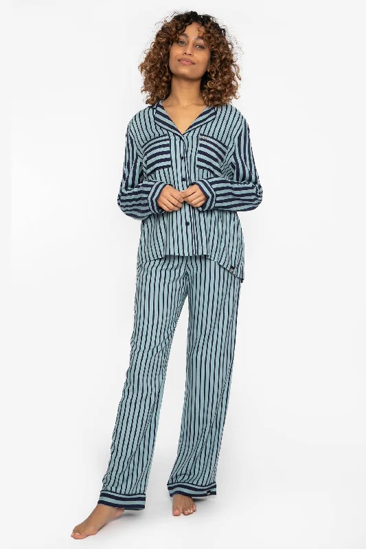 Boyfriend Striped PJ Set