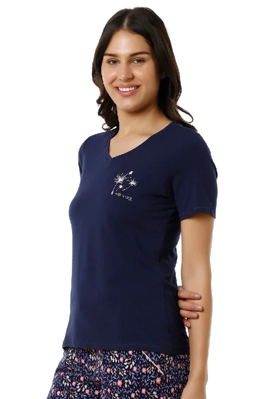 V-Neck Sleep Tee - Ocean Cavern