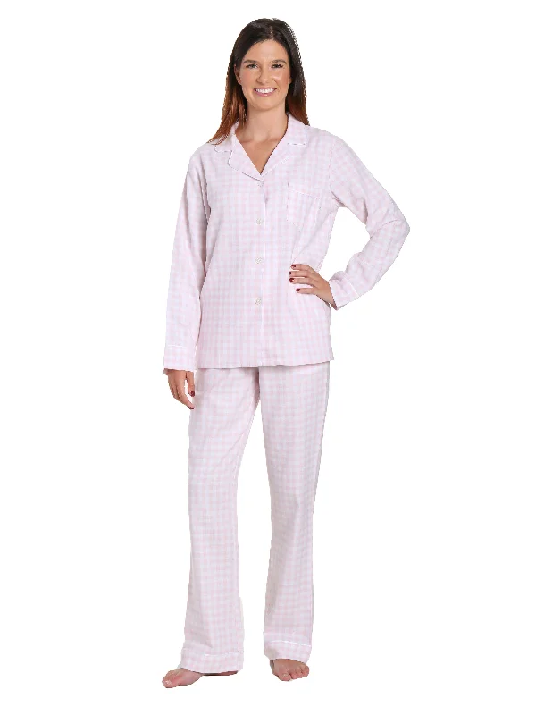 Gingham Pink-White / Large