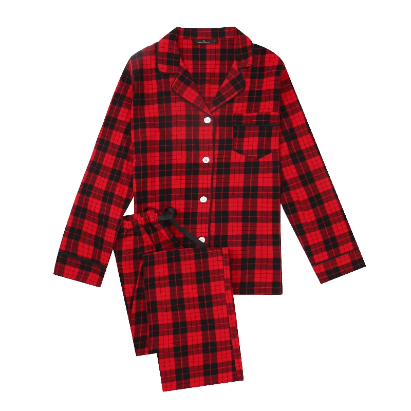 Red-Black Tartan Plaid / Small