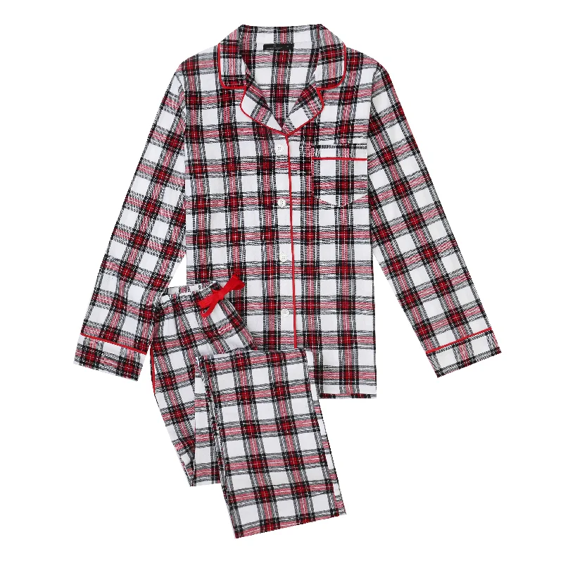 Red-White-Black Plaid / Small