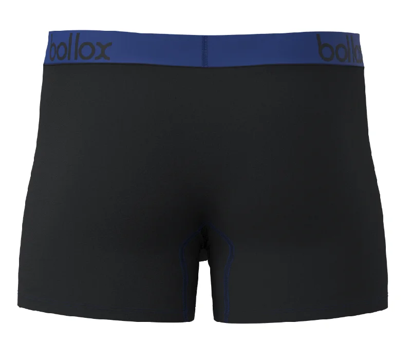 Black with Blue - Men's Trunk - Bamboo & Cotton Blend (1Pack)