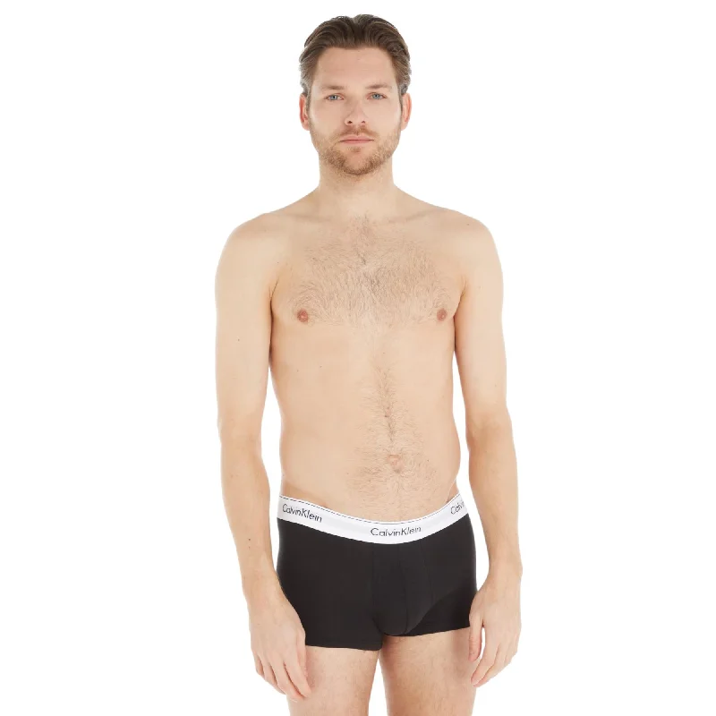 Calvin Klein Modern Cotton Stretch Trunks 3 Pack - Black