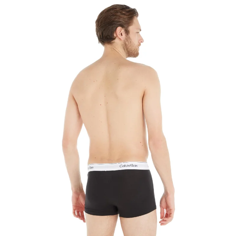 Calvin Klein Modern Cotton Stretch Trunks 3 Pack - Black