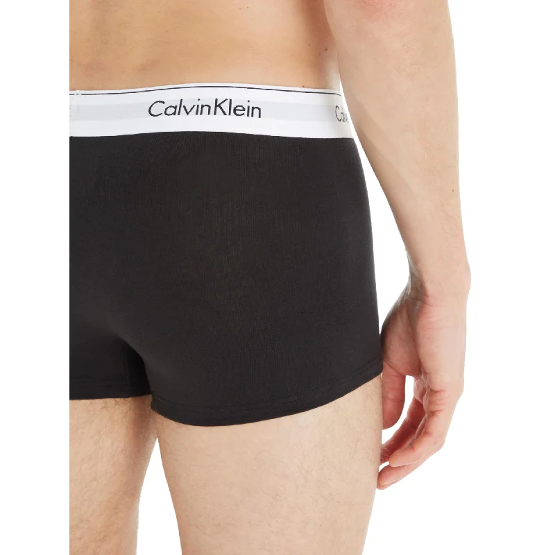 Calvin Klein Modern Cotton Stretch Trunks 3 Pack - Black