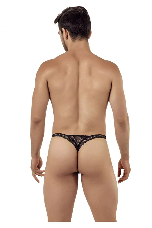 CandyMan 99420 Double Lace Thongs Black