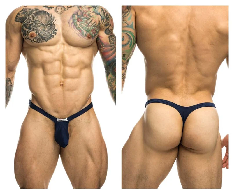 JUSTIN+SIMON XSJBU02 Bulge Thongs Navy Plus Sizes