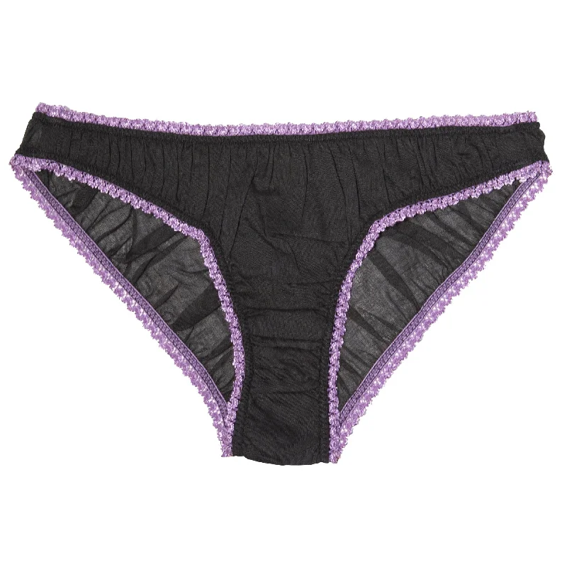 Culotte Germaine Noir/Lilas