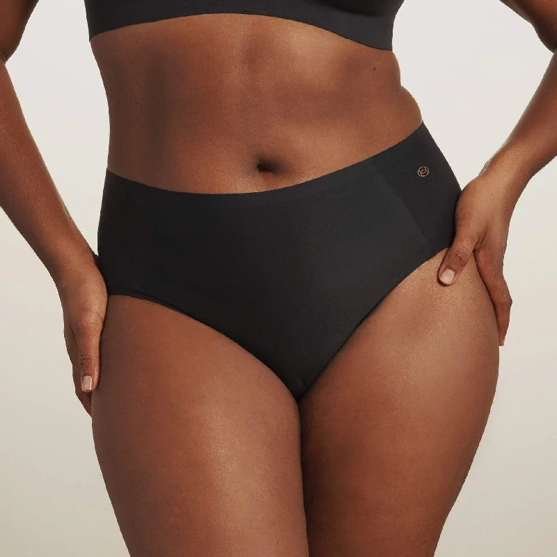 Evelyn and Bobbie High Waist Retro Bikini Black Onyx