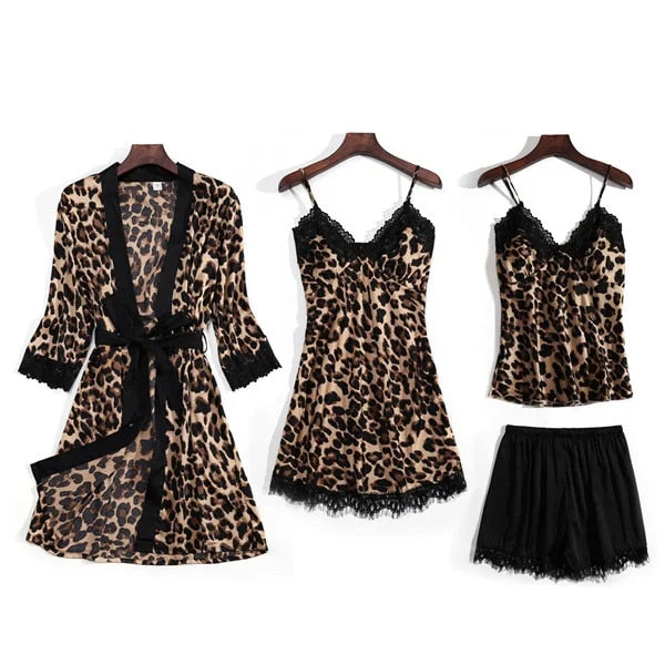 Leopard Print Sleepwear Set