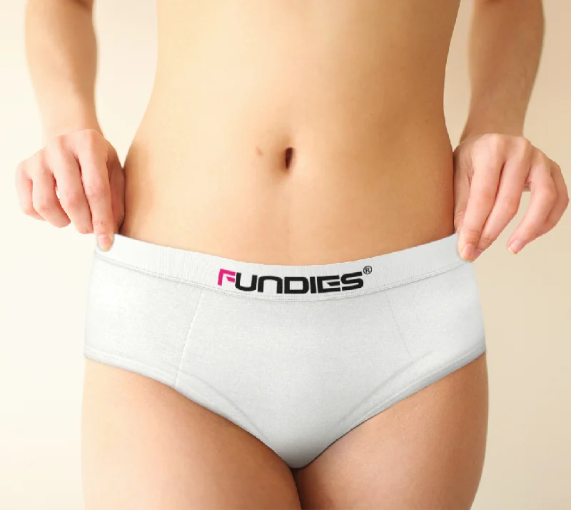 Fundies for Her (White/Fuchsia)