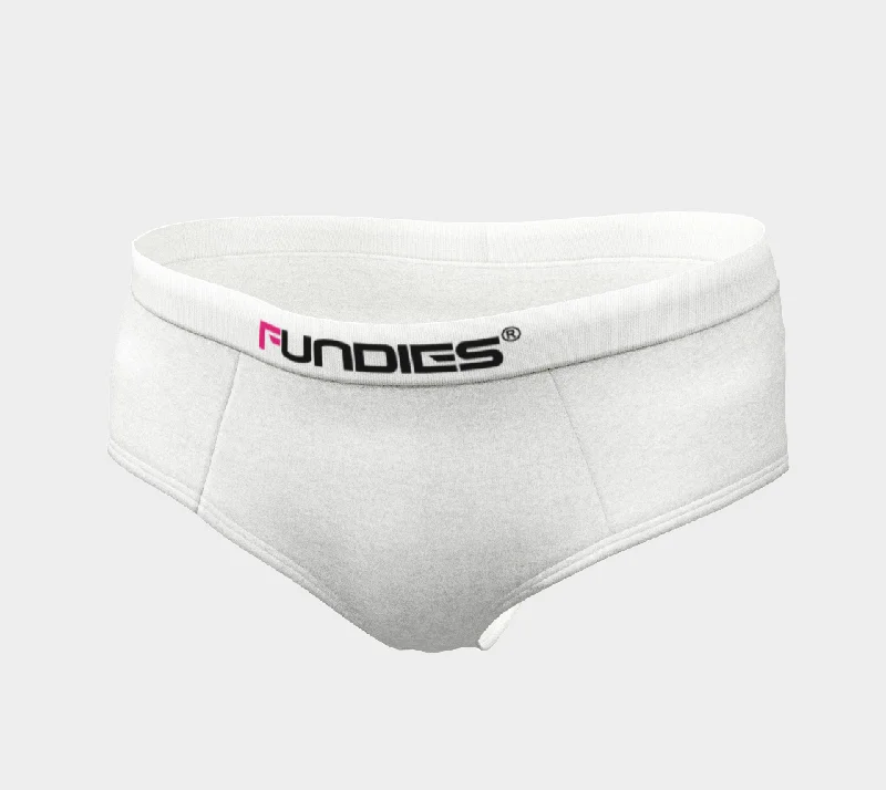 Fundies for Her (White/Fuchsia)