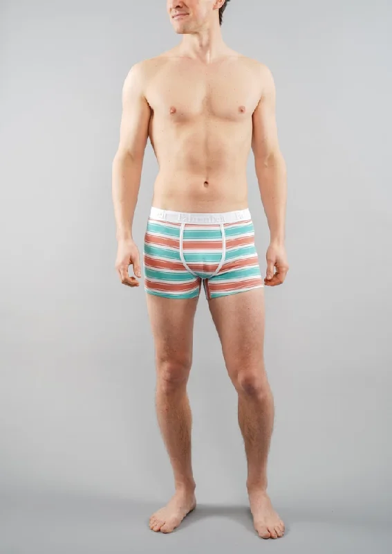 Grant Trunk | Coral & Green Stripe