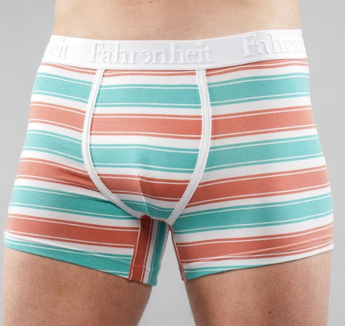 Grant Trunk | Coral & Green Stripe