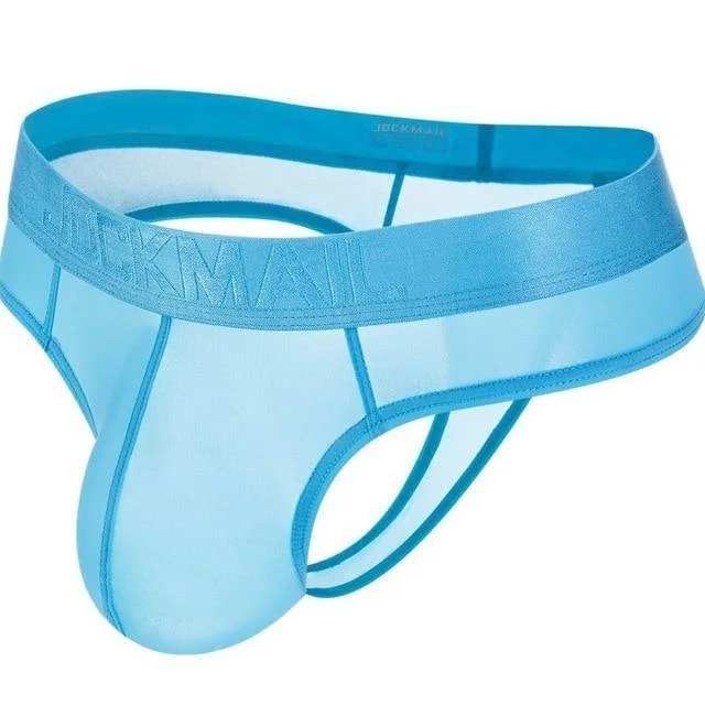 JM291 Sky Blue Mens Ice Silk Thong/ G-String