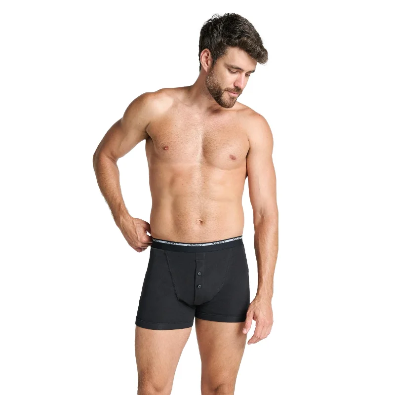 Jockey Modern Classic Y-Front Boxer Trunk 2 Pack - Black