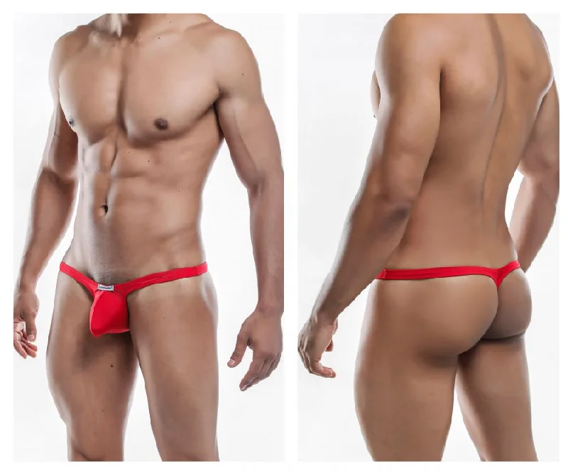 Joe Snyder JSBUL02-Pol Polyester Bulge Tanga Red Poly