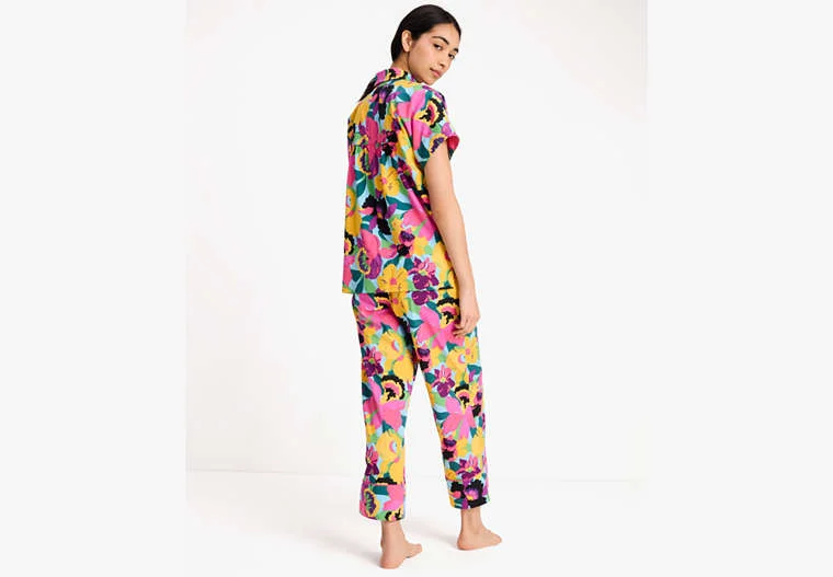 Kate Spade Organic Lawn Cotton Crop Pajamas - Orchid Bloom