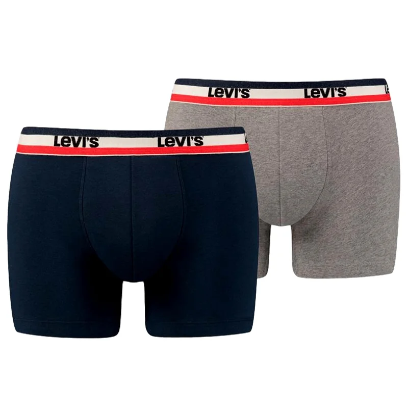 Levi's 2 Pack Sportswear Logo Colour Boxer Brief - Dress Blues