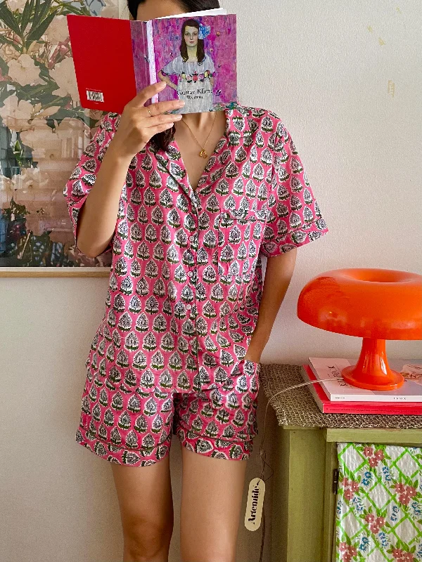 Lotus short sleeves pajama set