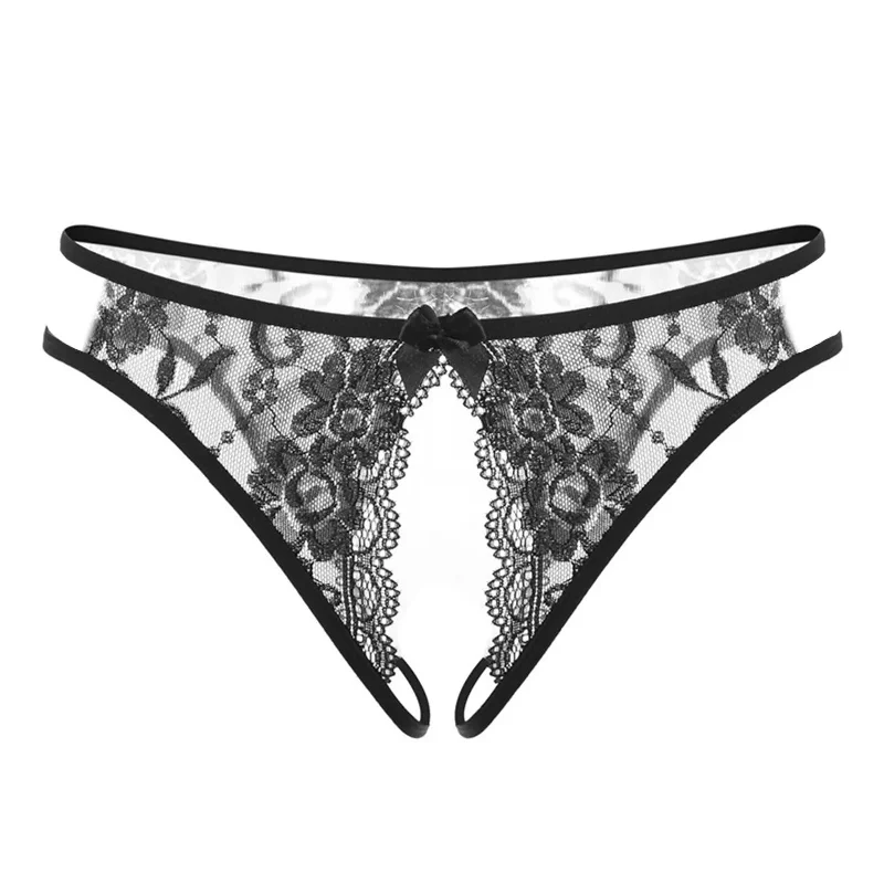 Low-Rise Sheer Thong with Cheeky Cutouts