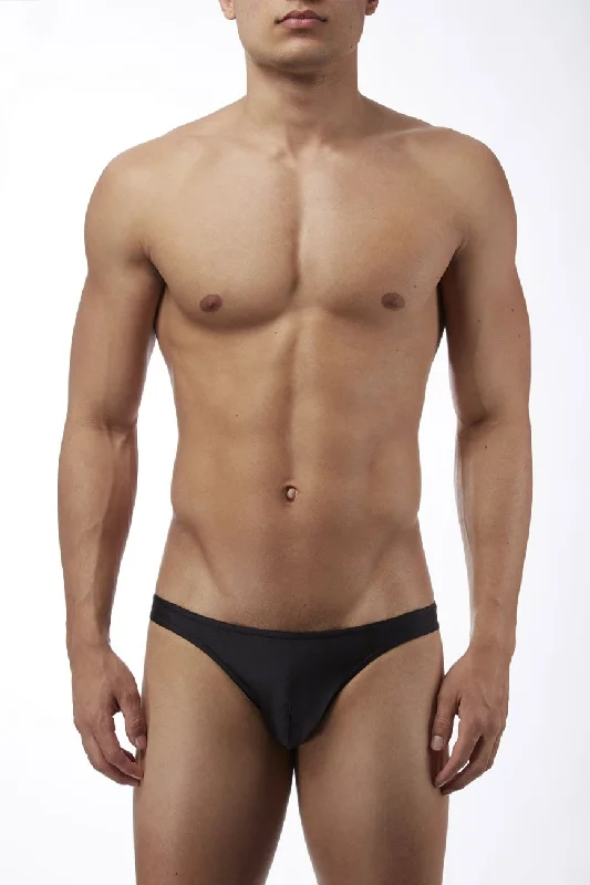 Male Power PAK871 Euro Male Spandex Brazilian Pouch Bikini Color Black