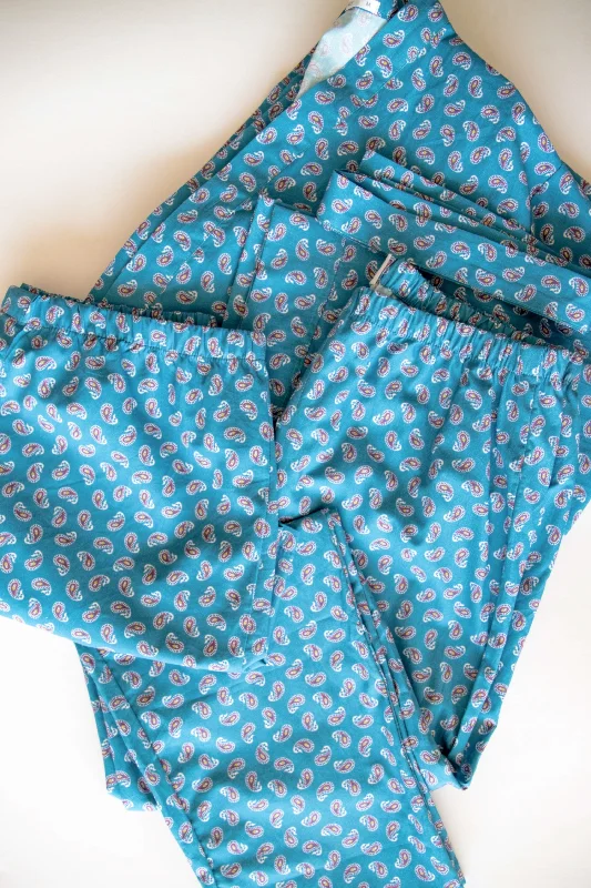 Mens Cotton Paisley Boxers Teal 🇿🇦