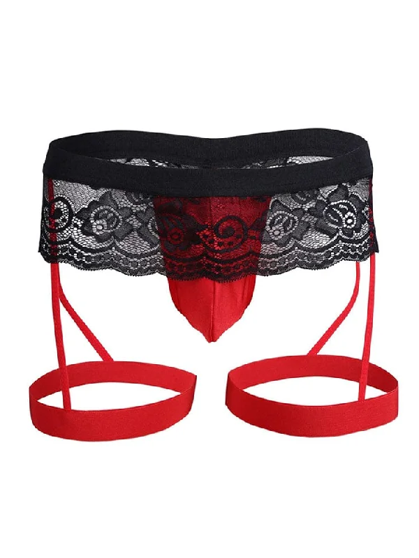 Men's Lace Three Point Thong