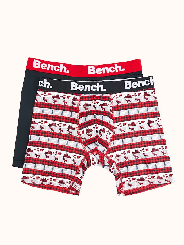 Men's Snowy Mountain Boxer Briefs (2 Pack)