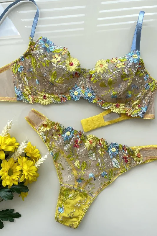 My Soul Yellow Lingerie Set