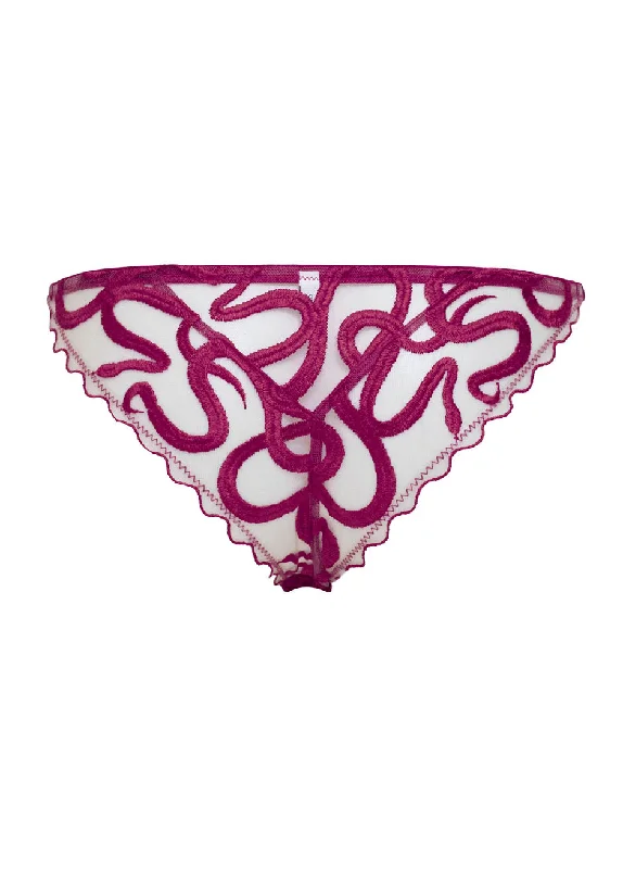 NAGA STRAP KNICKER Mulberry