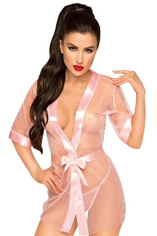 Penthouse Midnight Mirage Pink Kimono