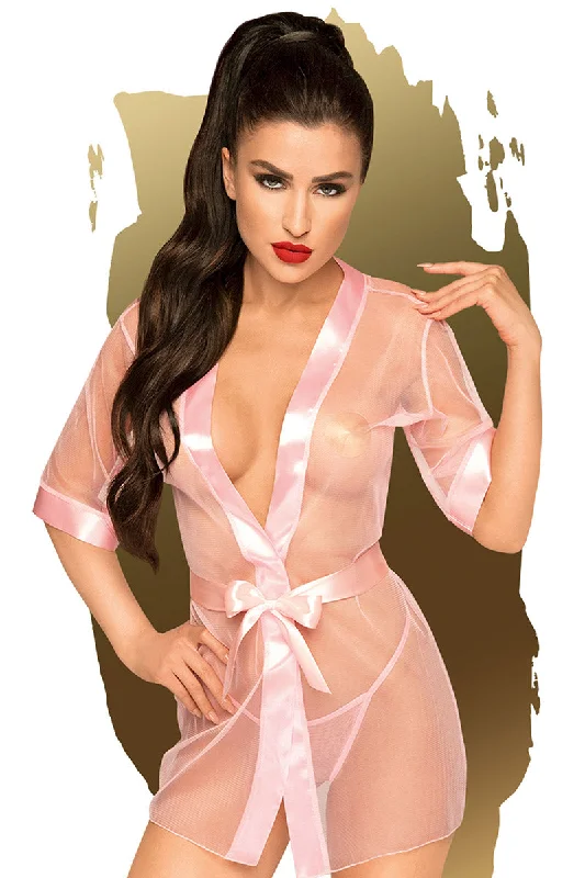 Penthouse Midnight Mirage Pink Kimono