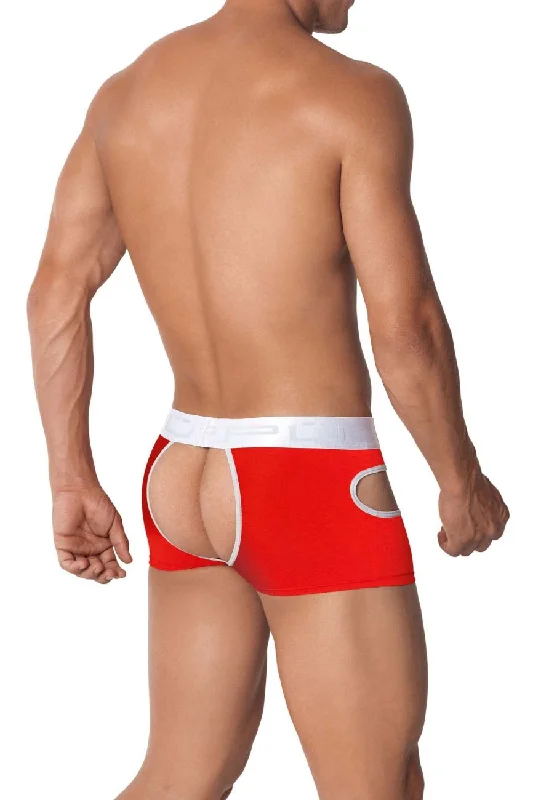 PPU 2104 Open Back Trunks Color Red