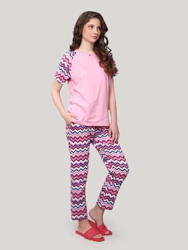 Pyjama set Light Pink 100% Cotton