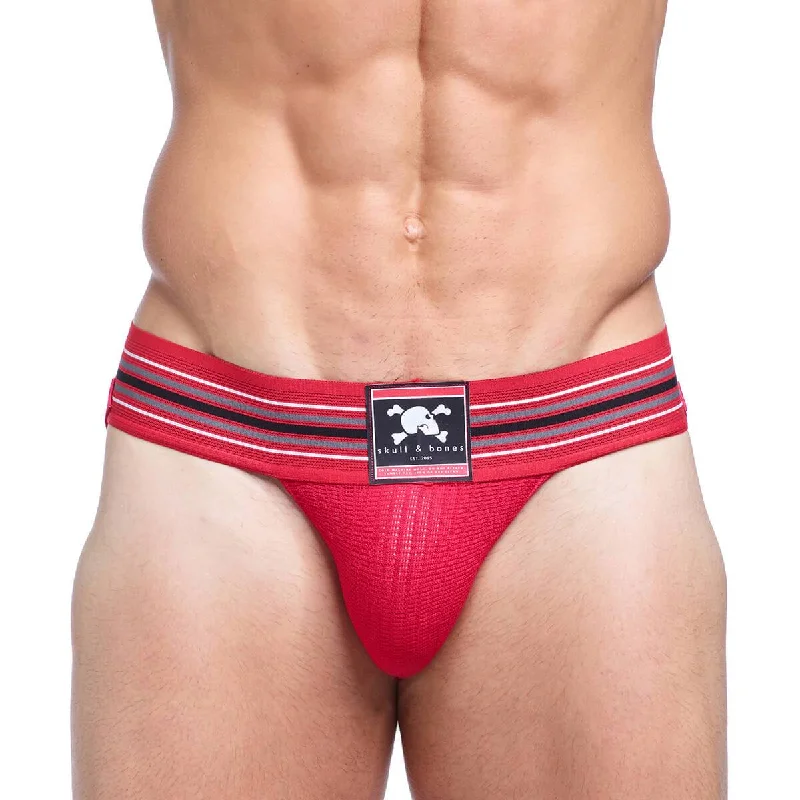 Skull & Bones Locker Room Jockstrap Red