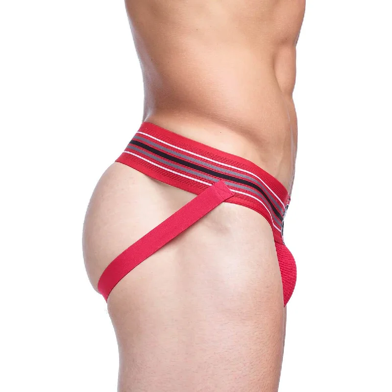 Skull & Bones Locker Room Jockstrap Red