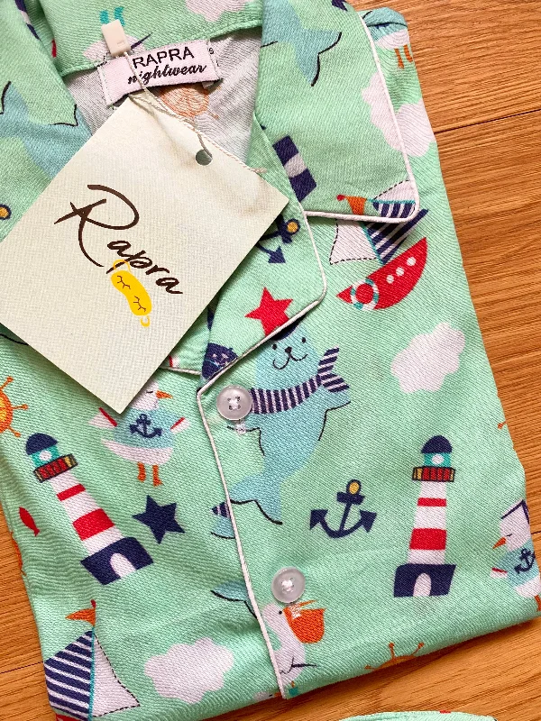 SMOOTH SAILING - TWINNING PAJAMA SET